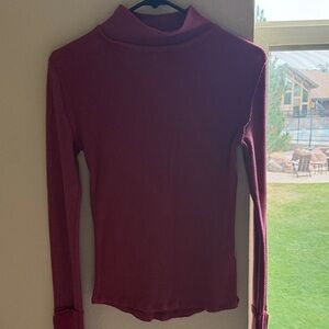 Free People Off Beat Freya Mock Neck Top